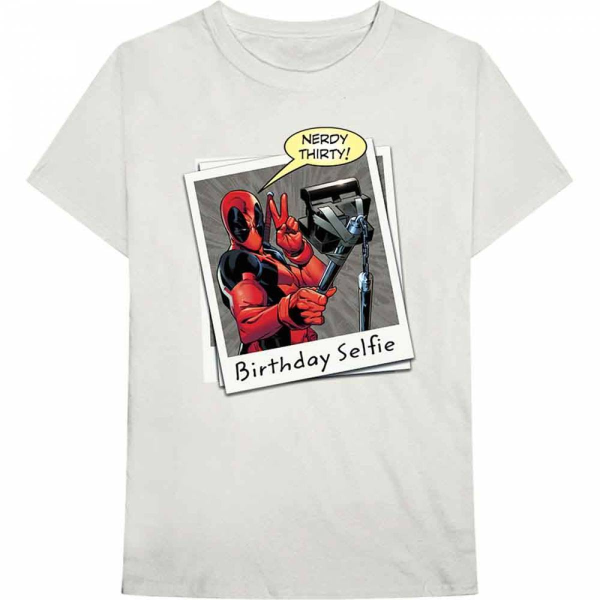 【予約商品】Marvel Comics ユニセックスTシャツ: Deadpool Birthday Selfie