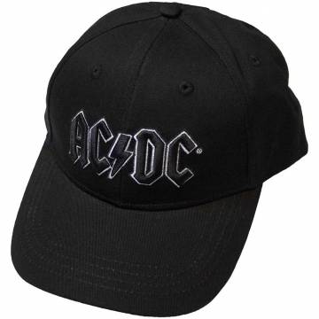 【予約商品】AC/DC Unisex Baseball Cap: Black Logo (Black) - BLACK