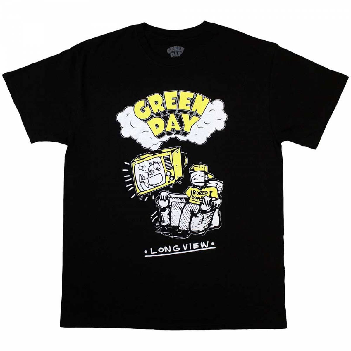 【予約商品】GREEN DAY バンドTシャツ ユニセックス: Longview Doodle - BLACK