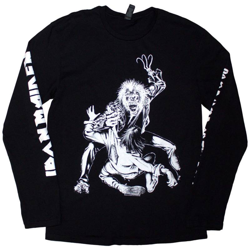【予約商品】IRON MAIDEN Unisex Long Sleeve バンドTシャツ: No Prayer Claw Isolated (Black) (Sleeve Print)