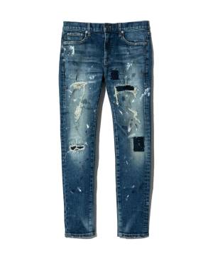 【予約商品】glamb(グラGB0125/P10 : Heavy Remake Stretch Denim / ヘヴィリメイクストレッチデニム - Indigo