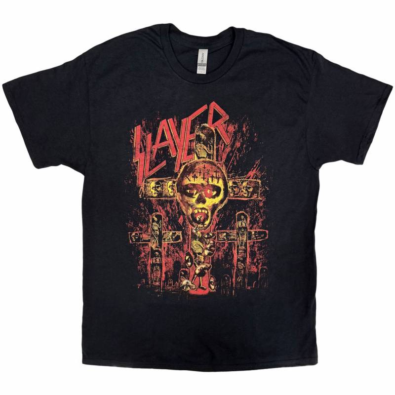 【予約商品】SLAYER バンドTシャツ ユニセックス: SOS Crucifixion (Black)