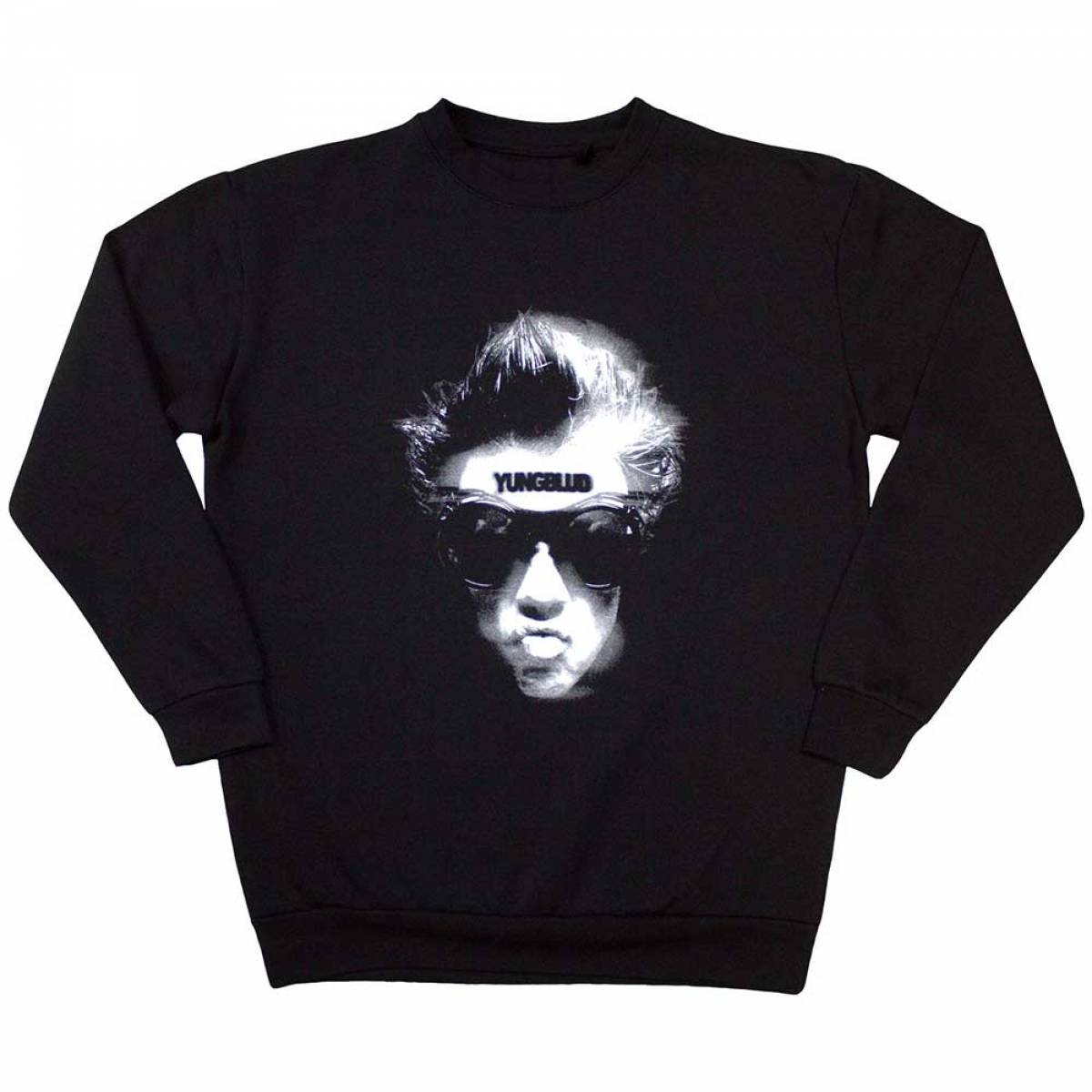 【予約商品】YUNGBLUD Unisex Sweatshirt: Goggles Graphic (Black) - BLACK