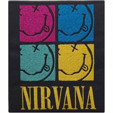 【予約商品】NIRVANA Standard Woven Patch: Happy Face Squares