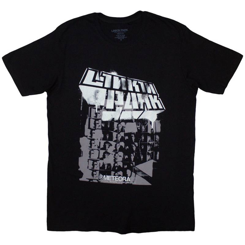 【予約商品】LINKIN PARK バンドTシャツ ユニセックス: Spray Collage (Black) - BLACK