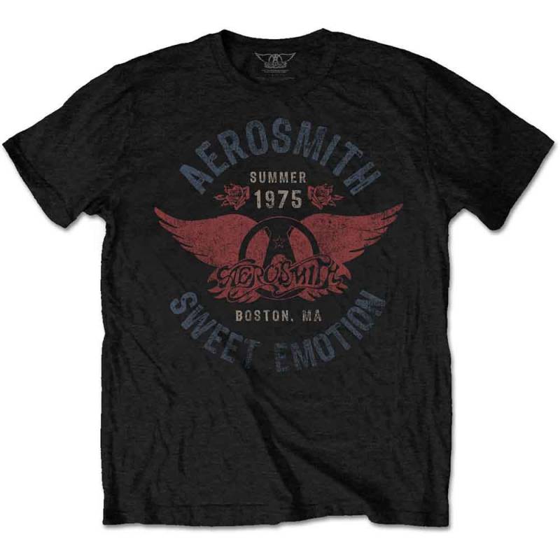 【予約商品】AEROSMITH バンドTシャツ ユニセックス: Sweet Emotion (Black)