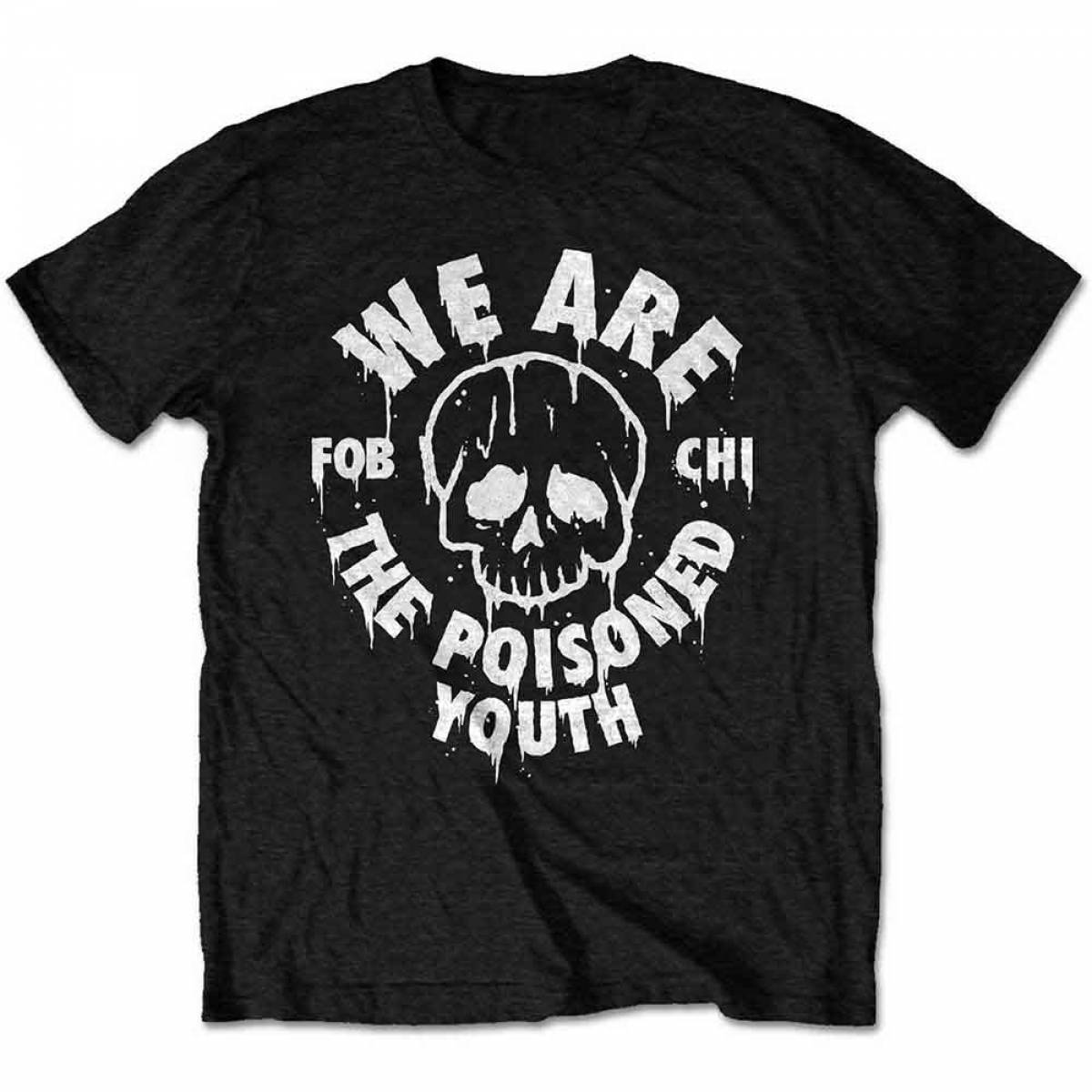【予約商品】FALL OUT BOY バンドTシャツ ユニセックス: Poisoned Youth (Black) - BLACK