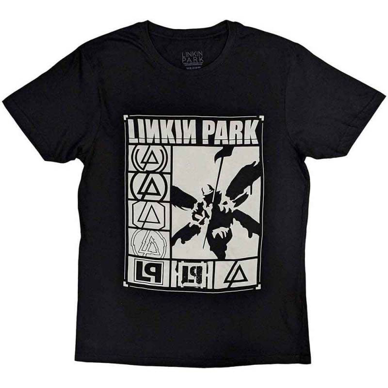 【予約商品】LINKIN PARK バンドTシャツ ユニセックス: Logos Rectangle (Black)