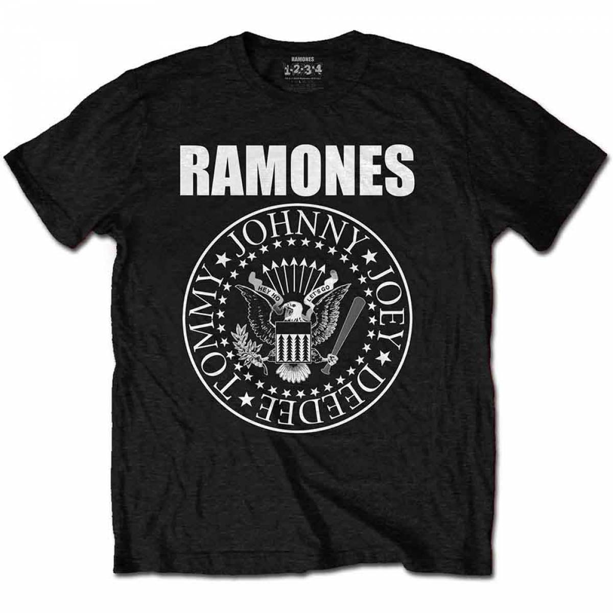 【予約商品】RAMONES バンドTシャツ ユニセックス: Presidential Seal (Black) - BLACK