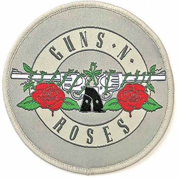 【予約商品】GUNS N' ROSES Woven Patch: Silver Circle Logo (Standard)