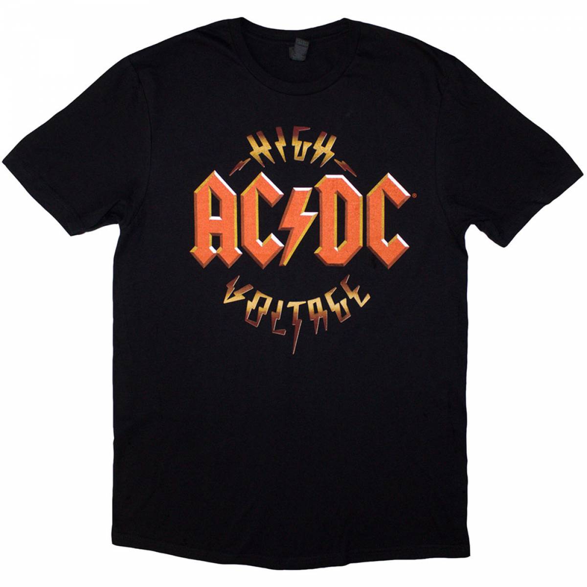 【予約商品】AC/DC バンドTシャツ ユニセックス: High Voltage RnR (Black) (Back Print) - BLACK
