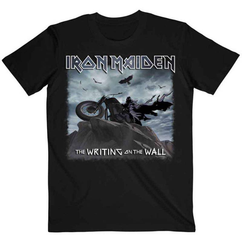 【予約商品】IRON MAIDEN バンドTシャツ ユニセックス: The Writing on the Wall Single Cover (Black)
