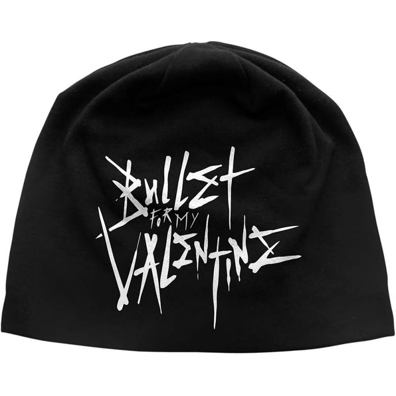 【予約商品】BULLET FOR MY VALENTINE Unisex Beanie Hat: Logo JD Print 2 (Black) - BLACK