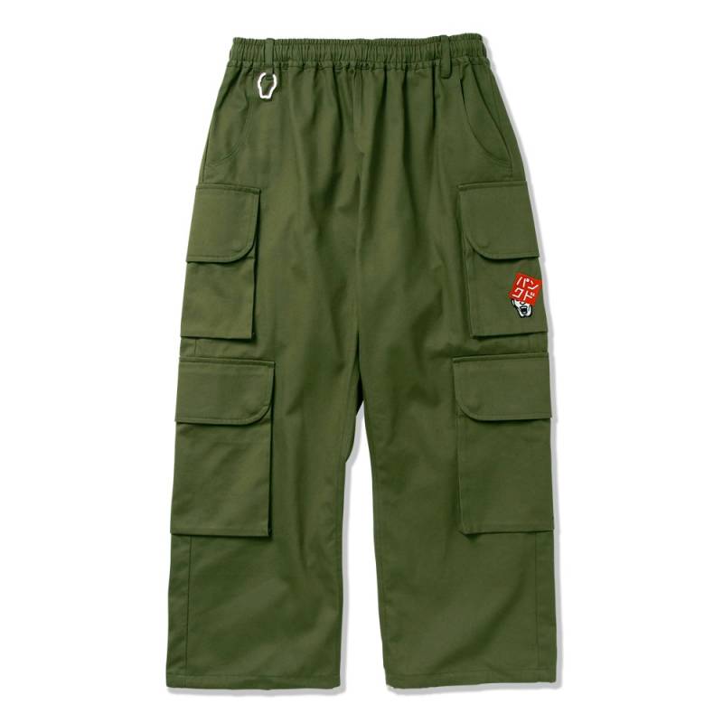 【予約商品】PUNK DRUNKERS (パンク・ドランカーズ) パンクドワイドカーゴパンツ - KHAKI