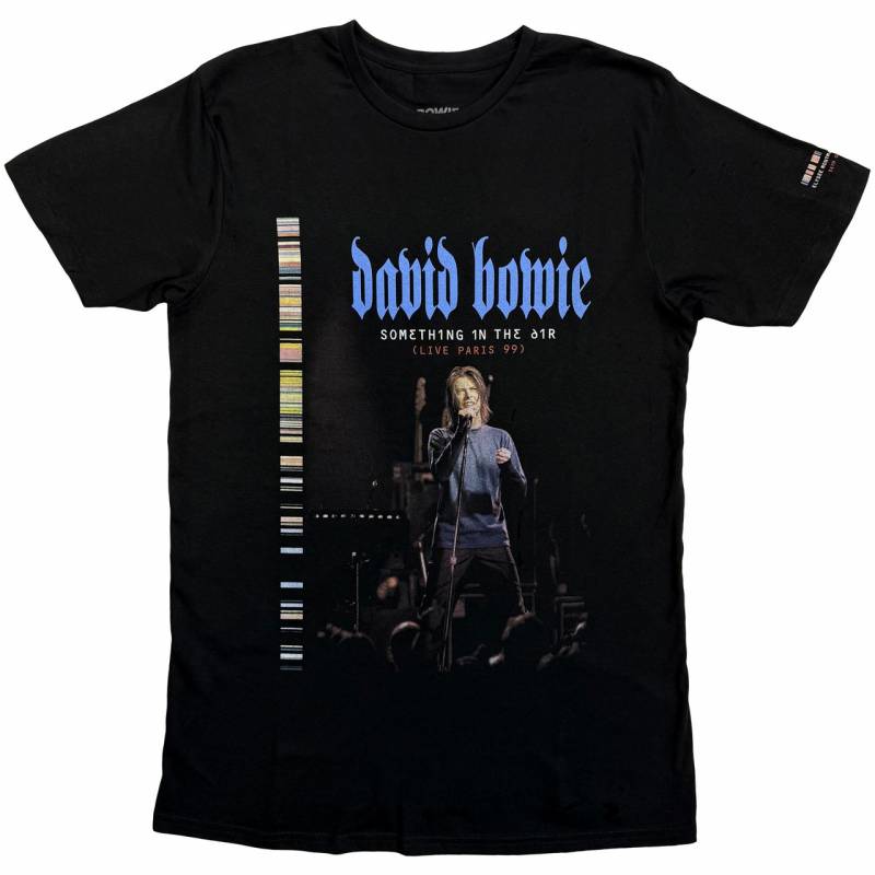 【予約商品】DAVID BOWIE バンドTシャツ ユニセックス: Live In Paris (Black) (Sleeve Print)