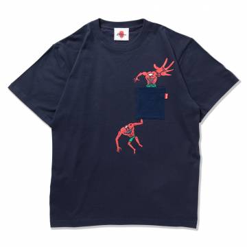 【予約商品】PUNK DRUNKERS (パンクドランカーズ)【予約・7月入荷】ポケットにモンスターTEE - NAVY