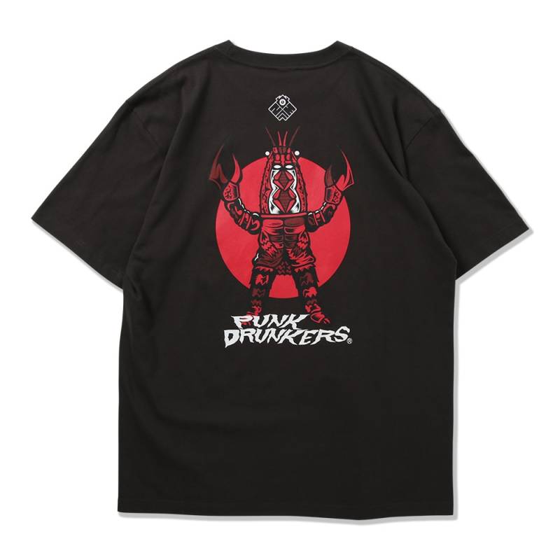 【予約商品】PUNK DRUNKERS (パンク・ドランカーズ) ［PDSxZOLLMEN］ザリガニTEE - SUMI