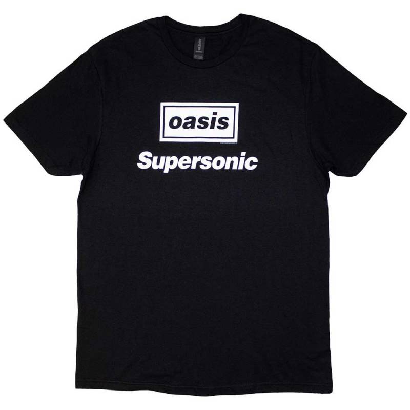【予約商品】OASIS バンドTシャツ ユニセックス: Supersonic Title (Black)