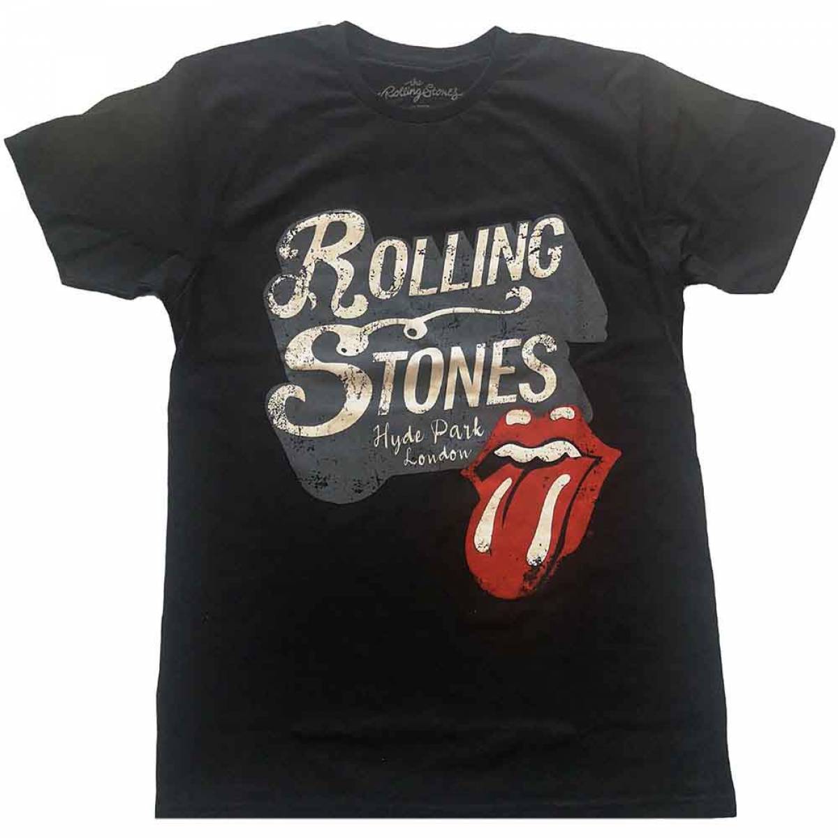 【予約商品】THE ROLLING STONES バンドTシャツ ユニセックス: Hyde Park (Black) - BLACK