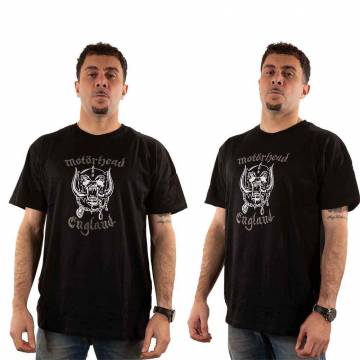 【予約商品】MOTORHEAD バンドTシャツ ユニセックス: England (Embellished) - BLACK
