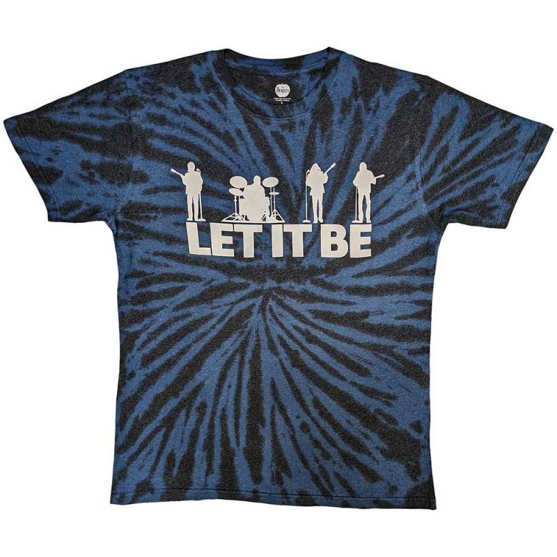 【予約商品】THE BEATLES バンドTシャツ ユニセックス: Let It Be Silhouette (Black) (Wash Collection)
