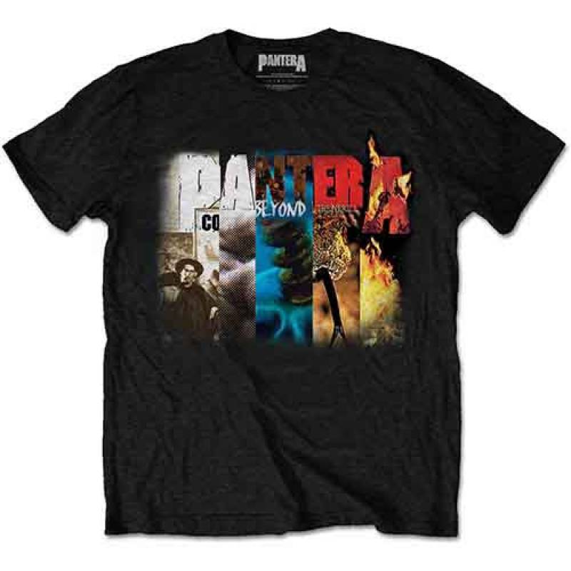 【予約商品】PANTERA バンドTシャツ ユニセックス: Album Collage (Black)