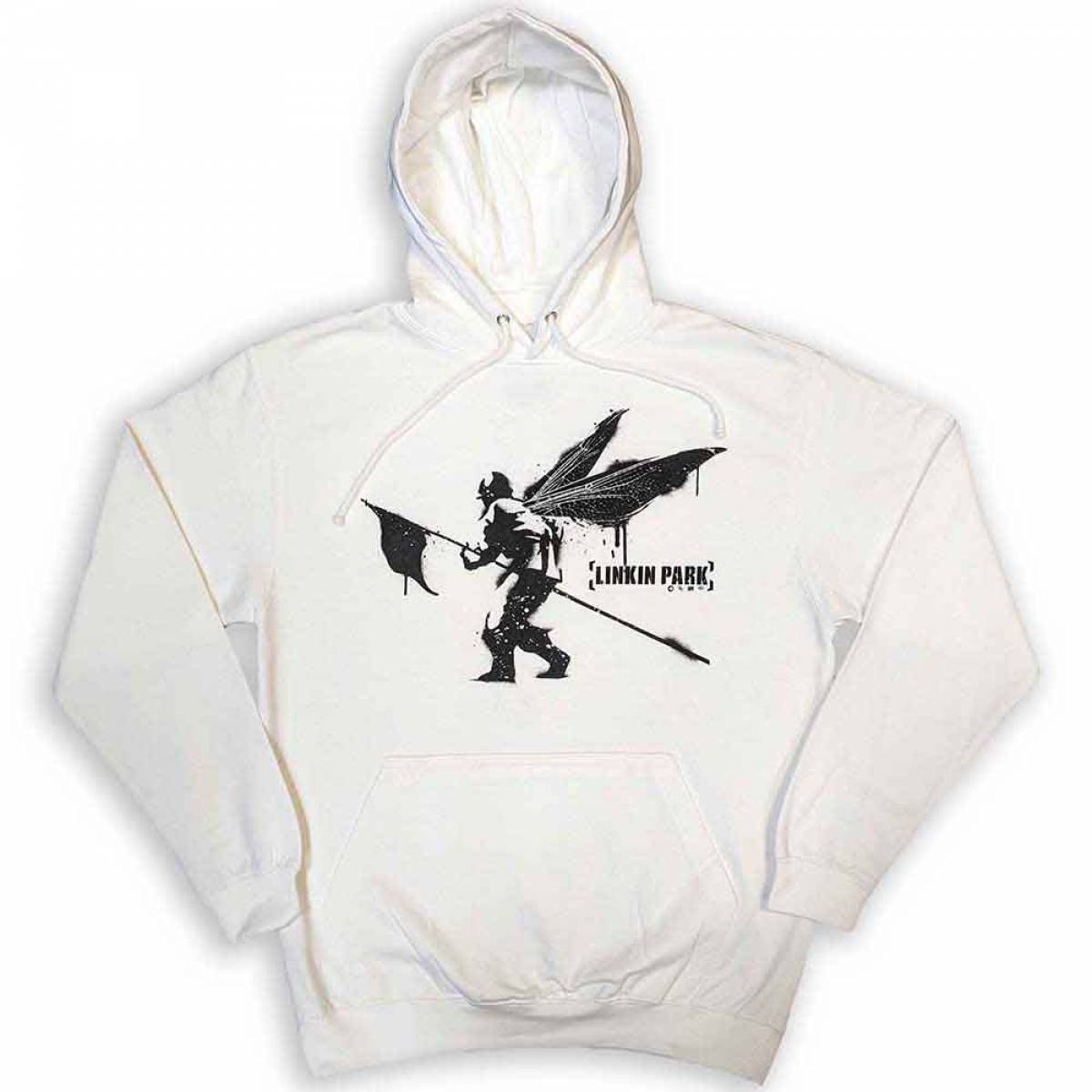 【予約商品】LINKIN PARK Unisex Pullover Hoodie: Street Soldier - WHITE