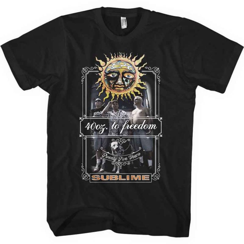 【予約商品】SUBLIME バンドTシャツ ユニセックス: 25 Years (Black)