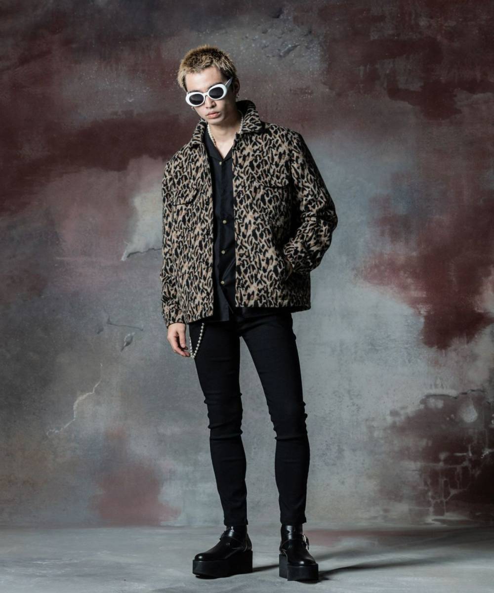 予約商品】glamb(グラム)GB0324/JKT12 : Shaggy Leopard Jacket 予約商品】glamb(グラム)GB0324/JKT12 : Shaggy Leopard Jacket