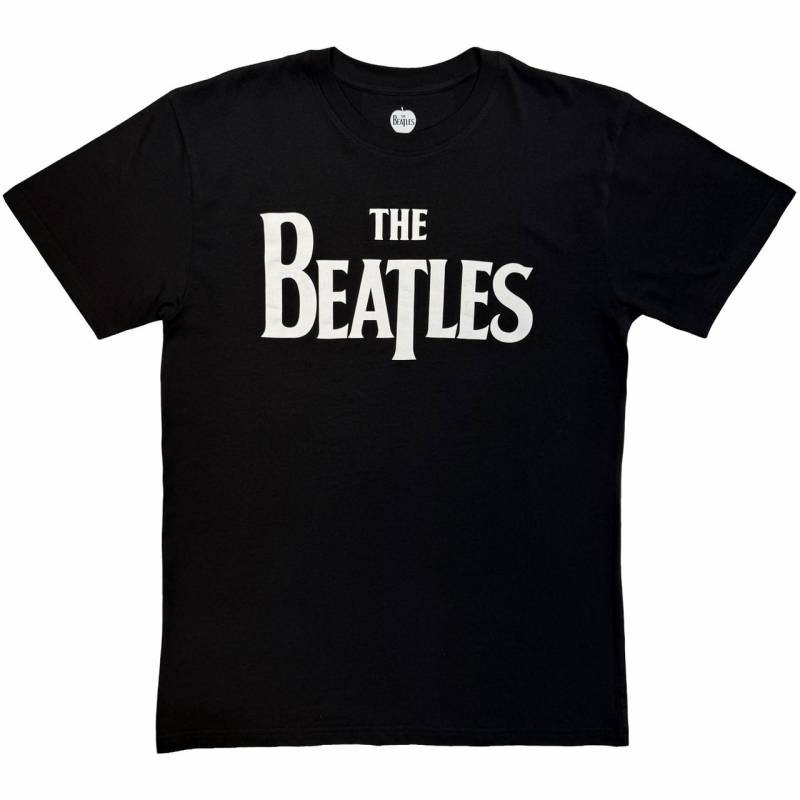 【予約商品】The Beatles バンドTシャツ ユニセックス: Drop T Logo Mono (Black)