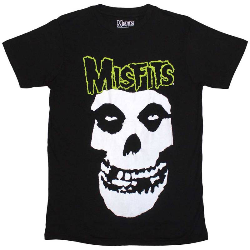 MISFITS バンドTシャツ ユニセックス: Skull & Logo (Black)