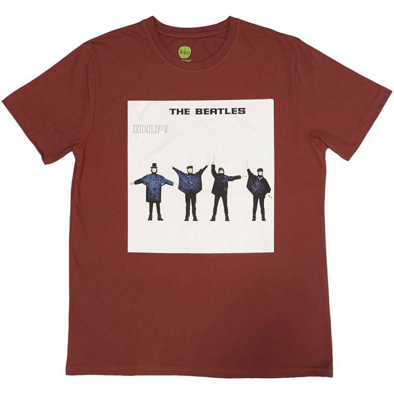 【予約商品】THE BEATLES バンドTシャツ ユニセックス: HELP! Album Cover (Red)