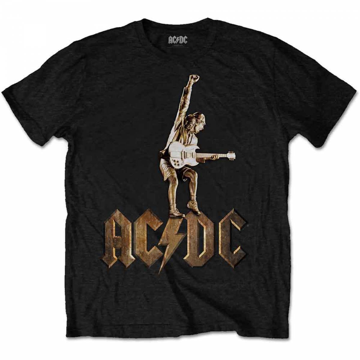 【予約商品】AC/DC ユニセックスTシャツ: Angus Statue