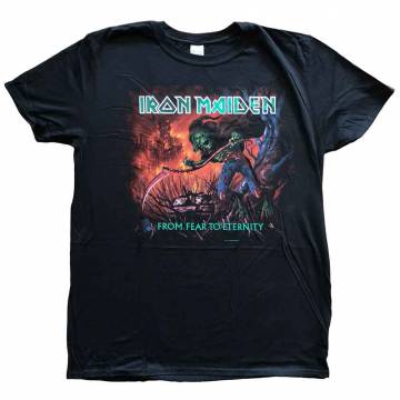【予約商品】IRON MAIDEN バンドTシャツ ユニセックス: From Fear to Eternity Album - BLACK