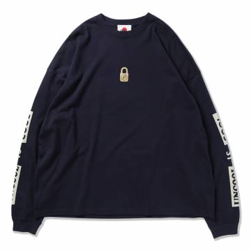 【予約商品】PUNK DRUNKERS (パンクドランカーズ) PUNK LOCK.BIGロンTEE - NAVY