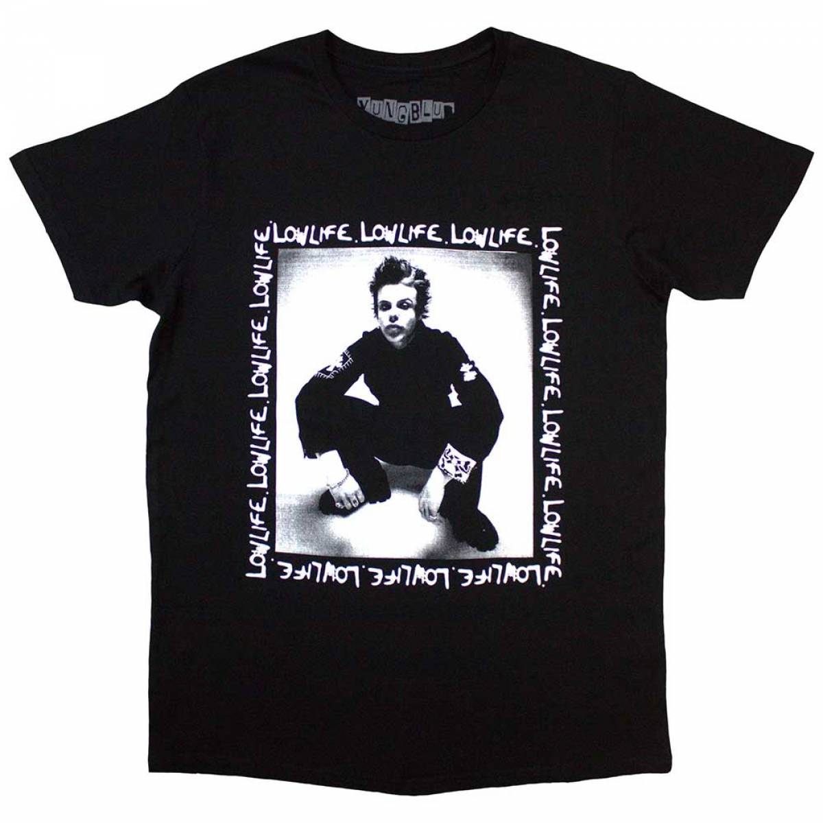 【予約商品】YUNGBLUD バンドTシャツ ユニセックス: Low Life (Black) - BLACK