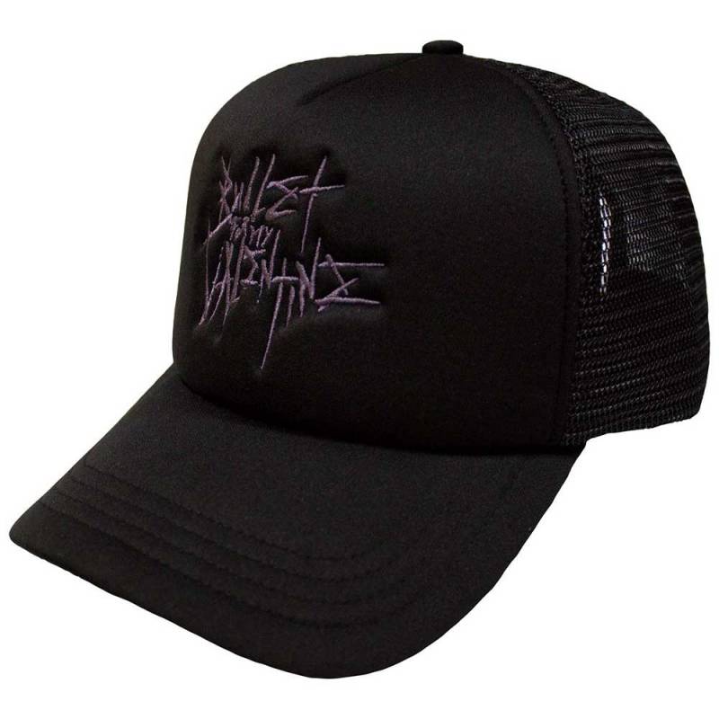 【予約商品】BULLET FOR MY VALENTINE Unisex Mesh Back Cap: Purple Logo (Black)