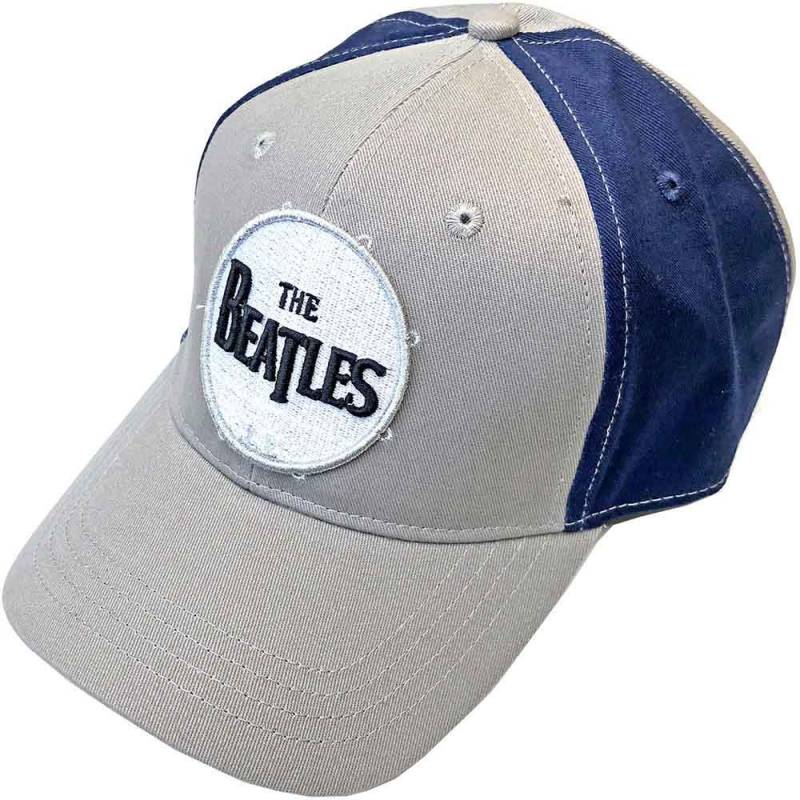 【予約商品】THE BEATLES Unisex Baseball Cap: Drum Logo (Grey & Navy Blue) (2-Tone)