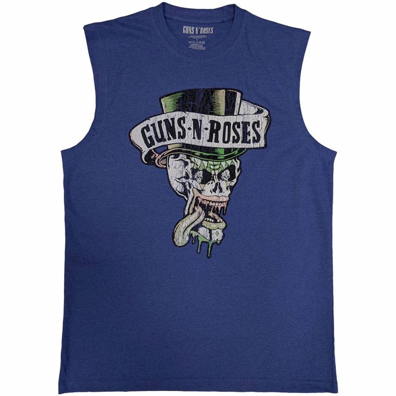 【予約商品】GUNS N' ROSES Unisex Tank バンドTシャツ: Top Hat & Tongue (Purple)