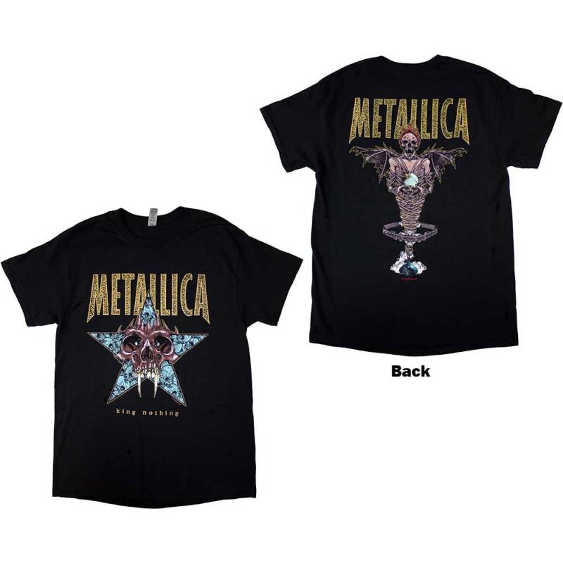 【予約商品】METALLICA バンドTシャツ ユニセックス: King Nothing (Black) (Back Print)