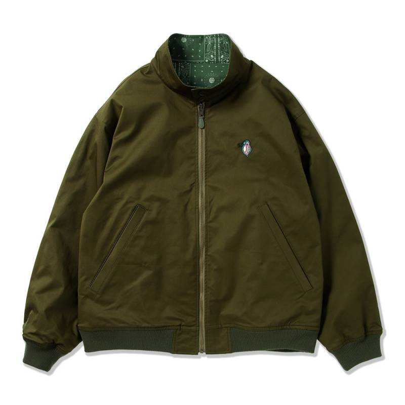 【予約商品】PUNK DRUNKERS (パンク・ドランカーズ) ミジンコリバーシブルJKT - OLIVE