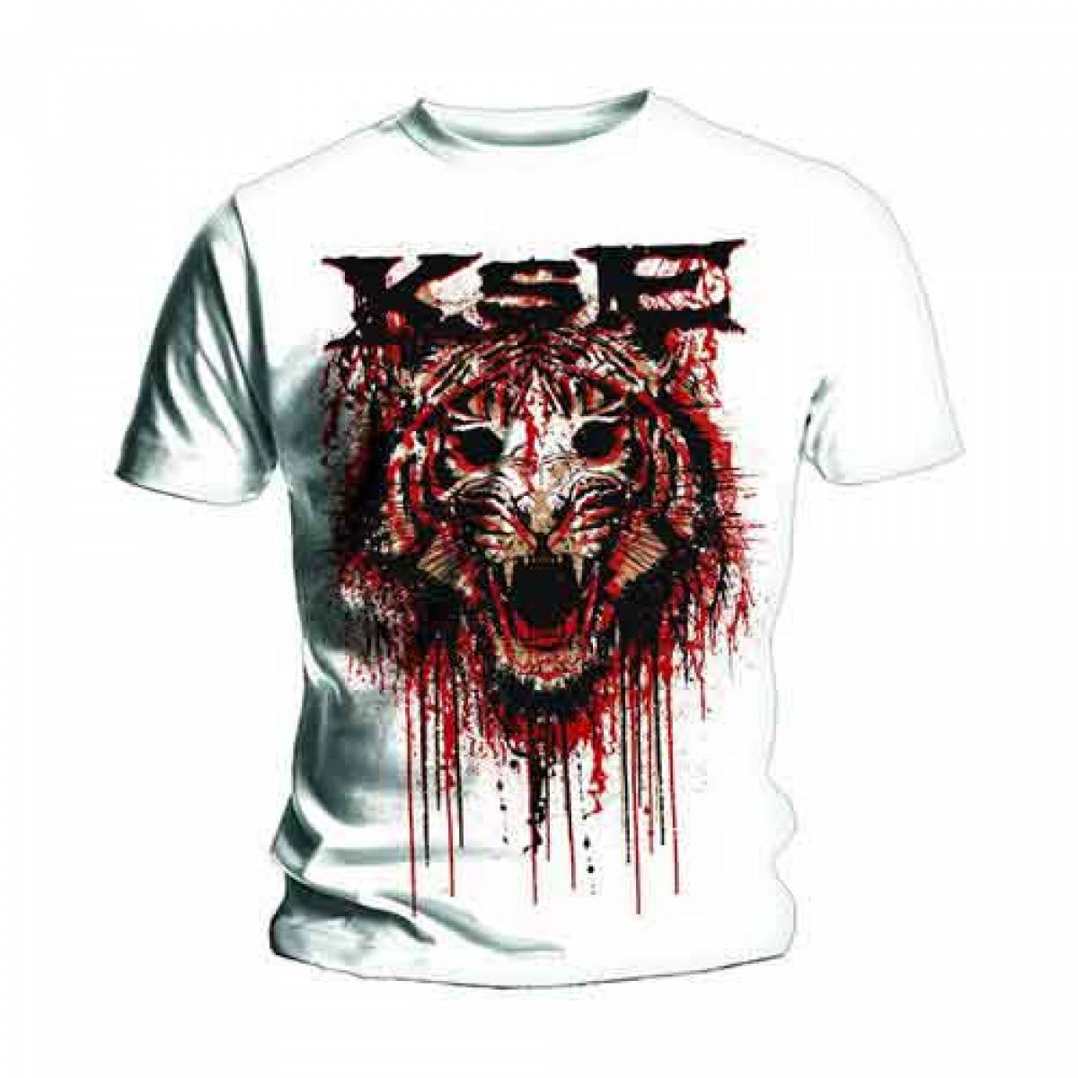 【予約商品】KILLSWITCH ENGAGE バンドTシャツ ユニセックス: Engage Fury (White) - WHITE