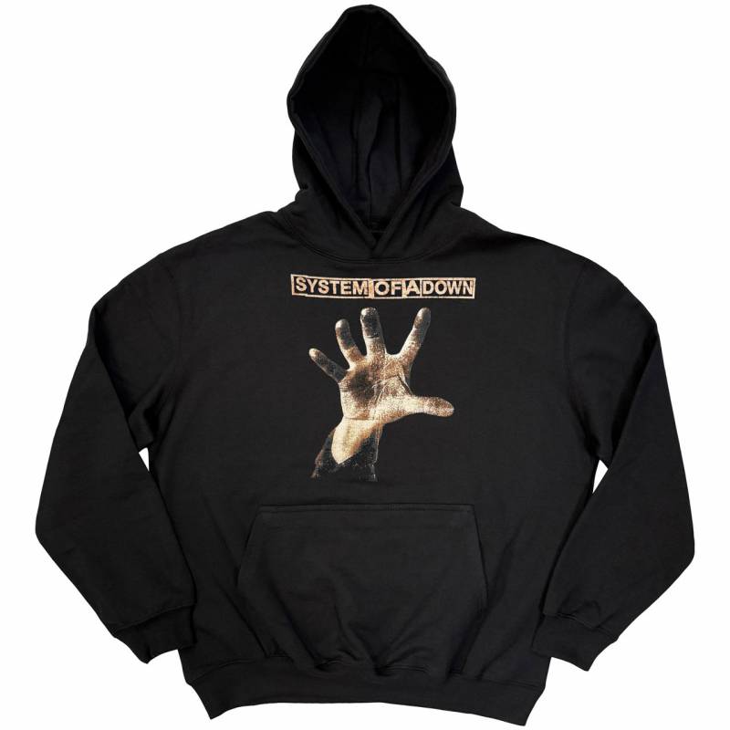 【予約商品】SYSTEM OF A DOWN Unisex Pullover Hoodie: Hand (Black)