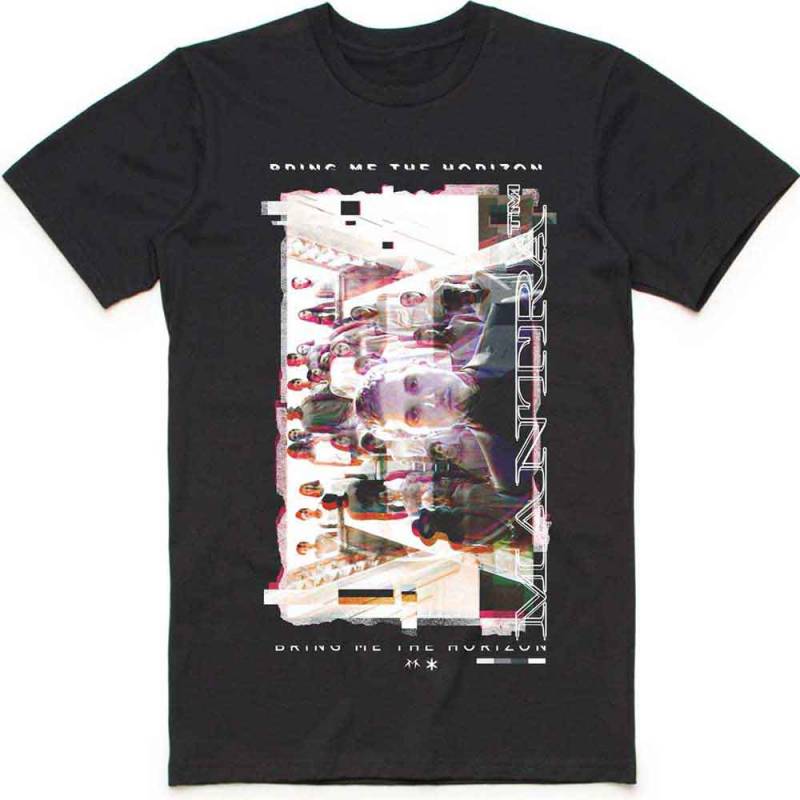 【予約商品】BRING ME THE HORIZON バンドTシャツ ユニセックス: Mantra Cover (Black) (Small) - BLACK