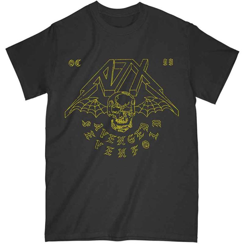 【予約商品】AVENGED SEVENFOLD バンドTシャツ ユニセックス: Webbed Wings (Black)
