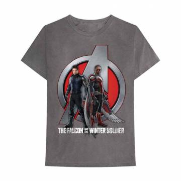 【予約商品】Marvel Comics ユニセックスTシャツ: Falcon & Winter Soldier A Logo