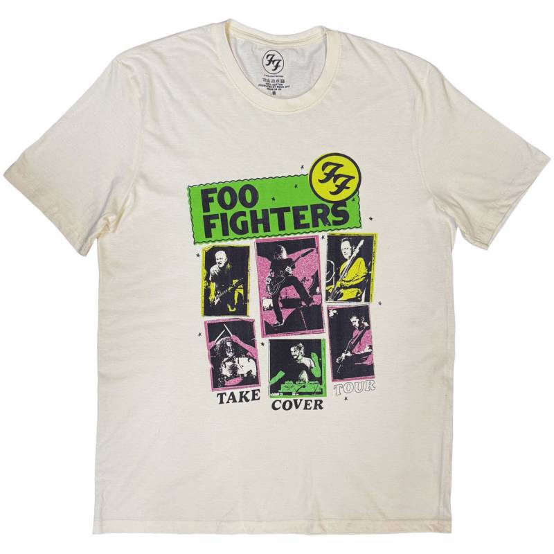 【予約商品】FOO FIGHTERS バンドTシャツ ユニセックス: Take Cover Tour (Natural)
