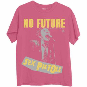 【予約商品】THE SEX PISTOLS バンドTシャツ ユニセックス: No Future - PINK