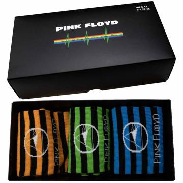 【予約商品】PINK FLOYD Unisex Ankle Socks Set: Mono Prism (Multicolour) (UK Size 6 - 11) - MULTICOLOUR