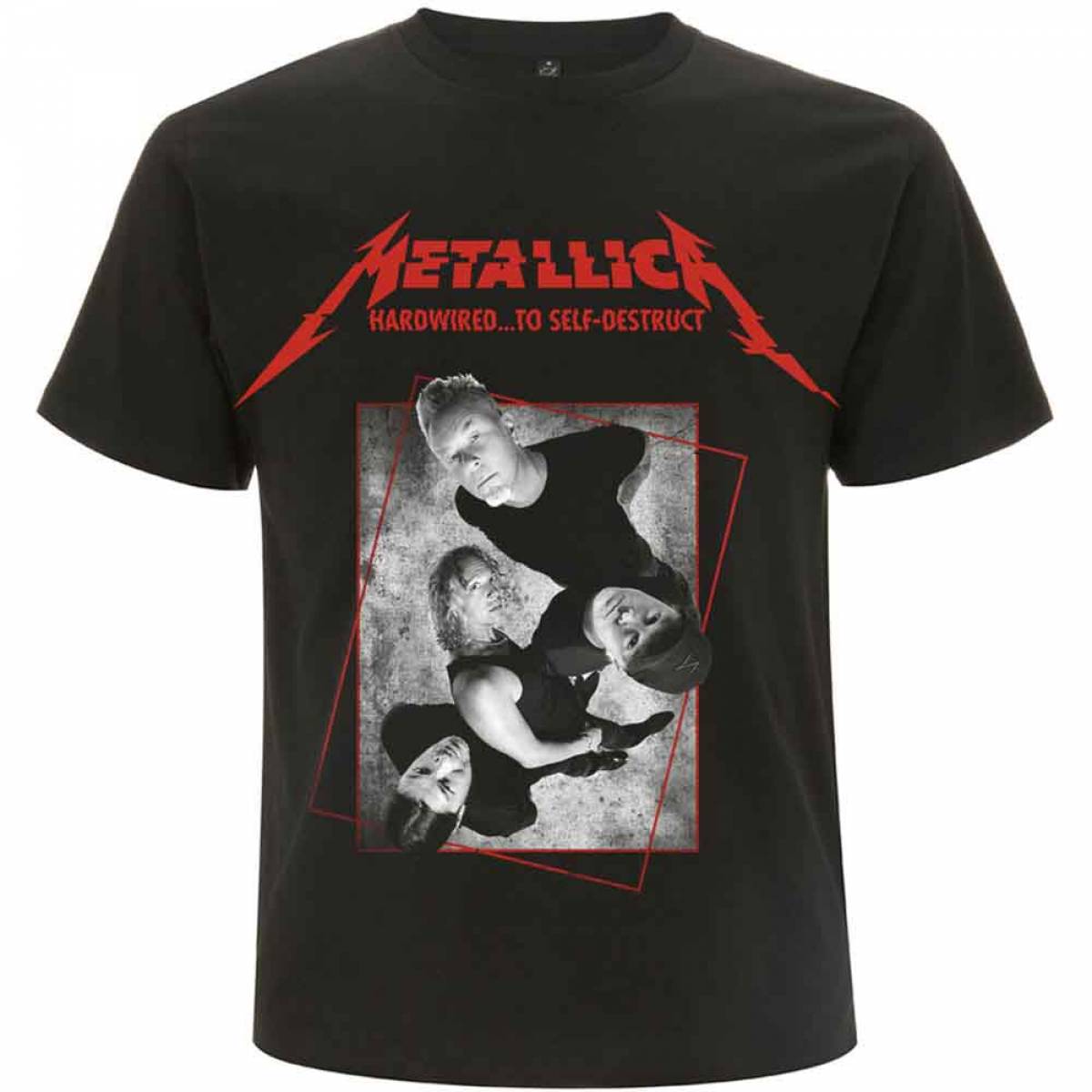 【予約商品】METALLICA バンドTシャツ ユニセックス: Hardwired Band Concrete (Black) - BLACK